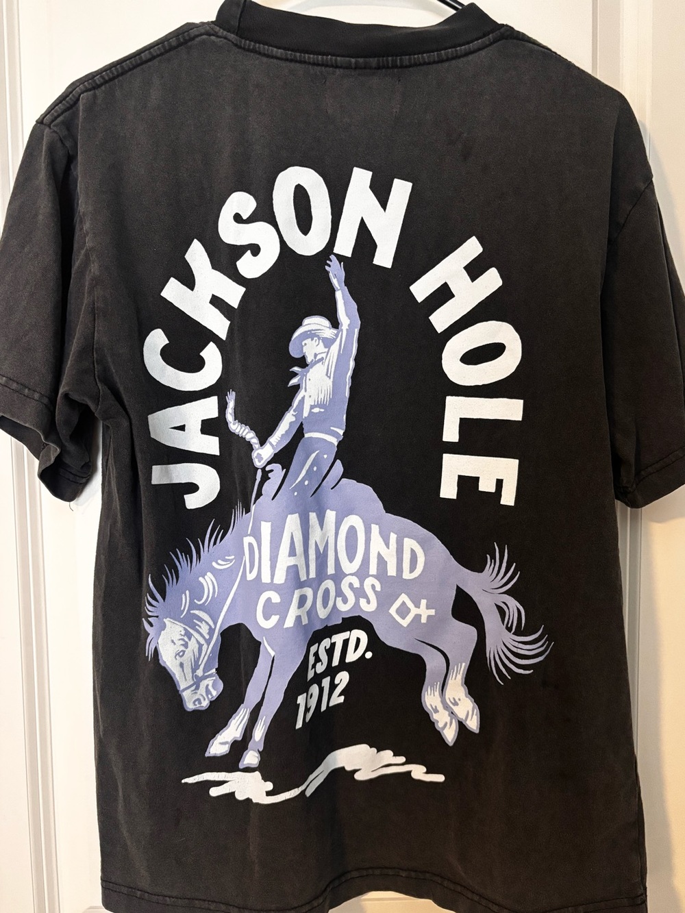 Diamond Cross Ranch 100% Cotton Heavyweight T-Shirt Jackson Hole, Wyoming